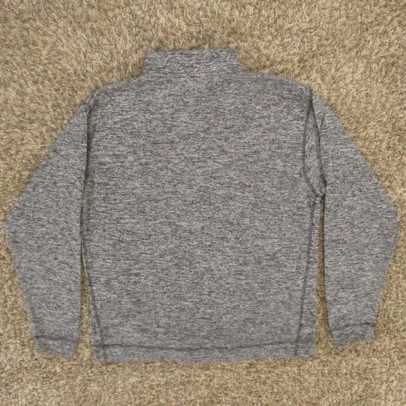 Ball State Sweatshirt Men's Large Gray Red 1/4 Zip Fleece Embroidered Pullover - Picture 2 of 7